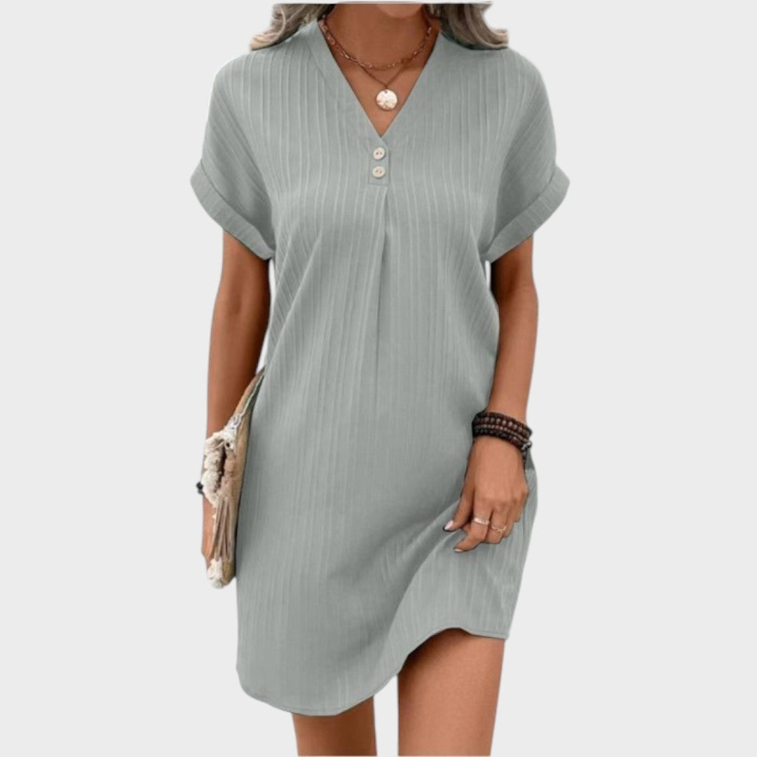 Atália | Cómodo vestido con cuello en V