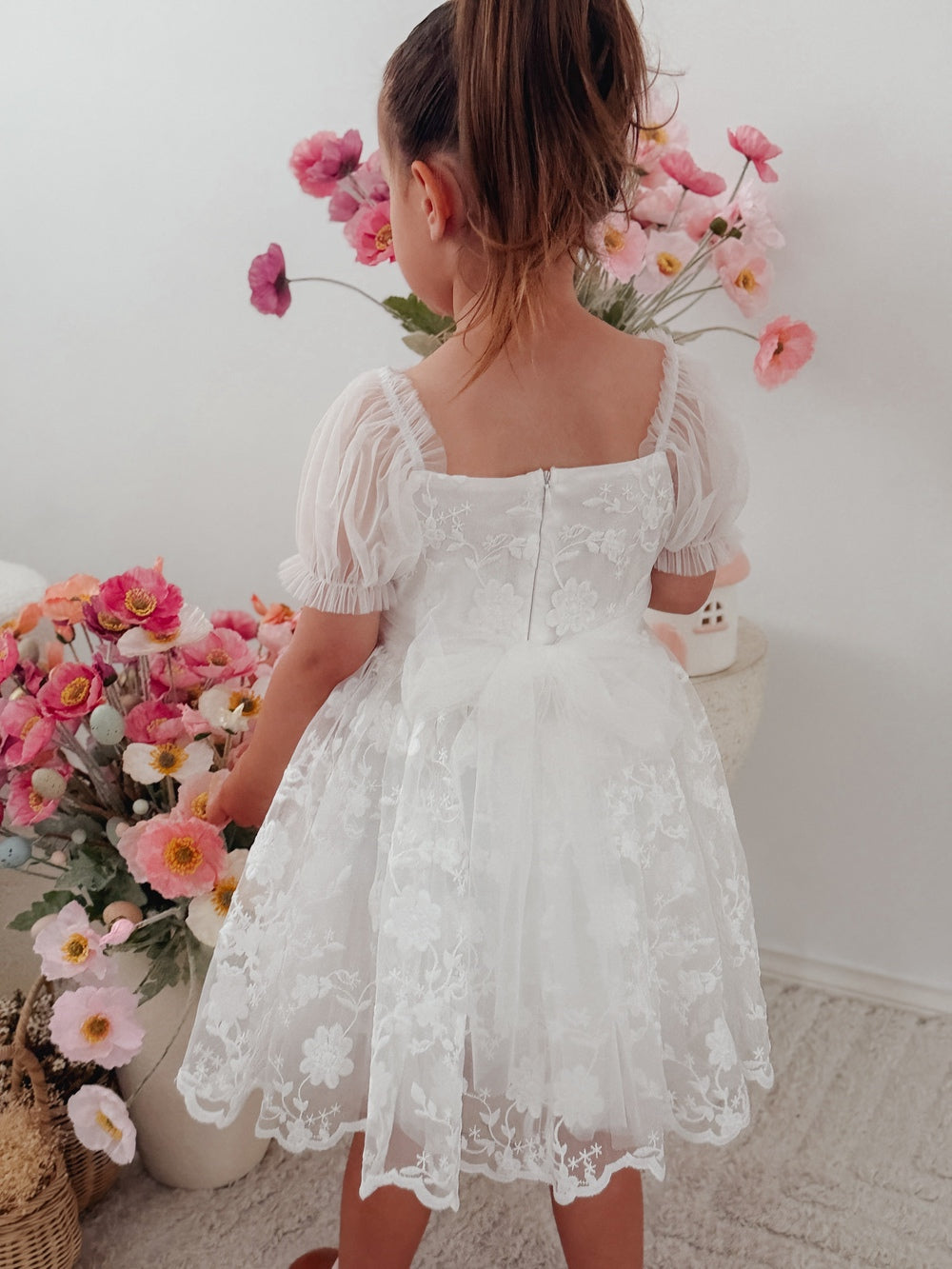 Arielle Girls White Dress
