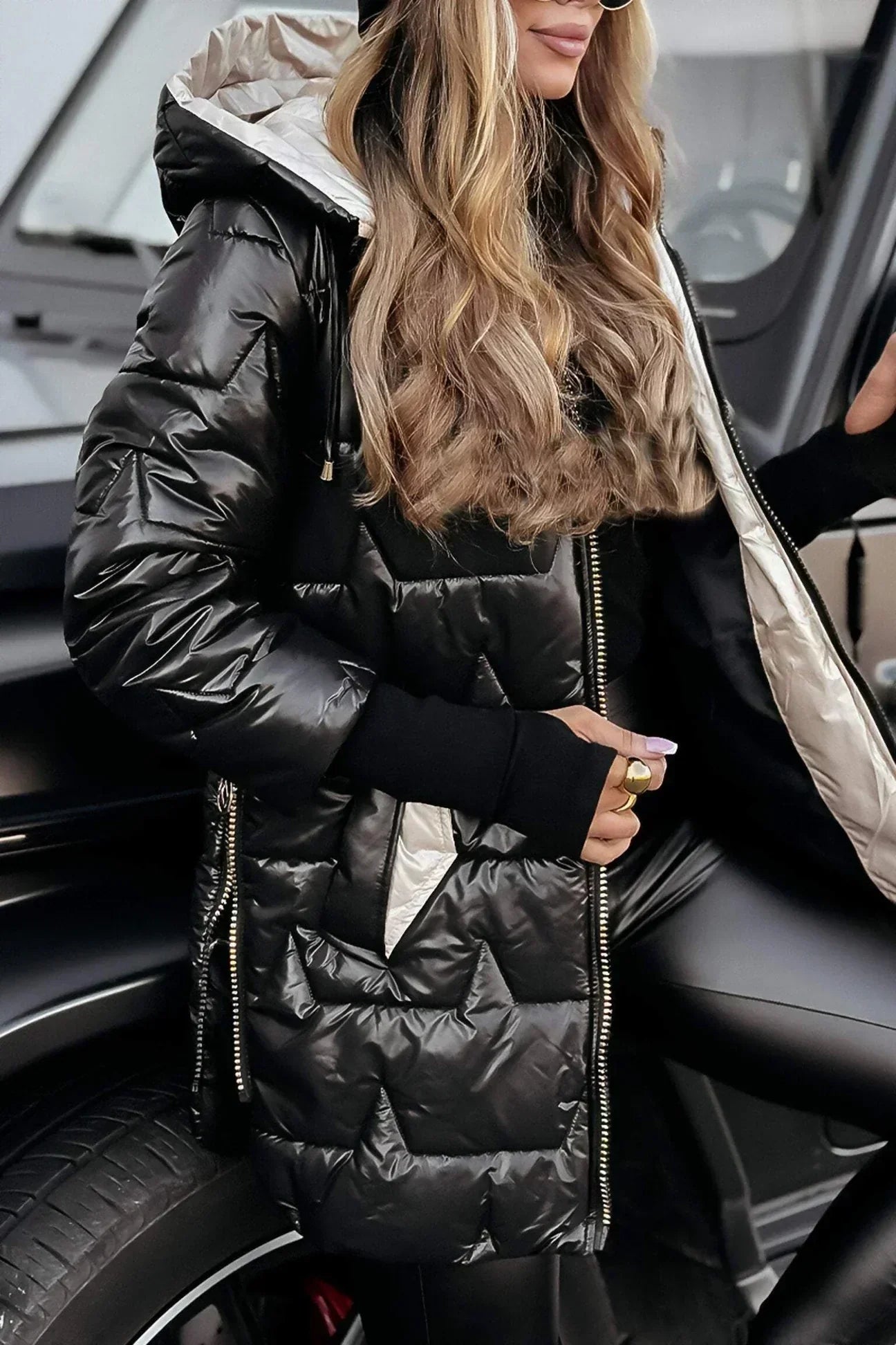 Carmen™ | Abrigo de invierno elegante con capucha