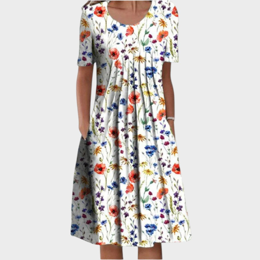 Valéria | Vestido Floral Deshilachado