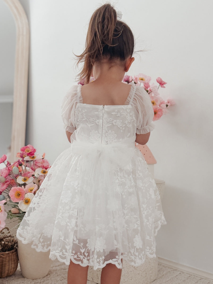 Arielle Girls White Dress
