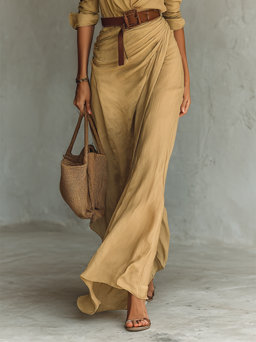 Victorie | Vestido Largo Fluido Elegante que Realza la Silueta