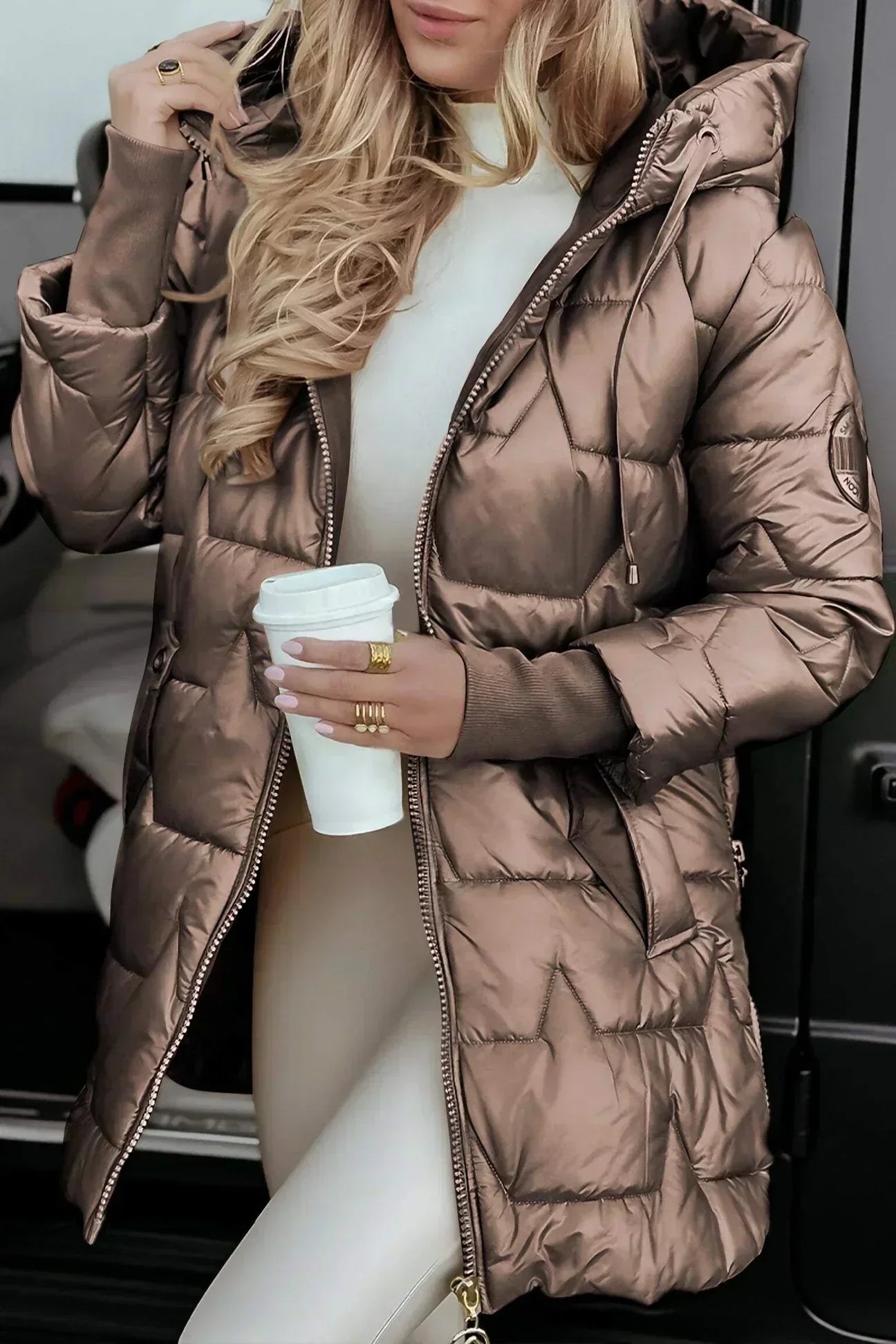 Carmen™ | Abrigo de invierno elegante con capucha