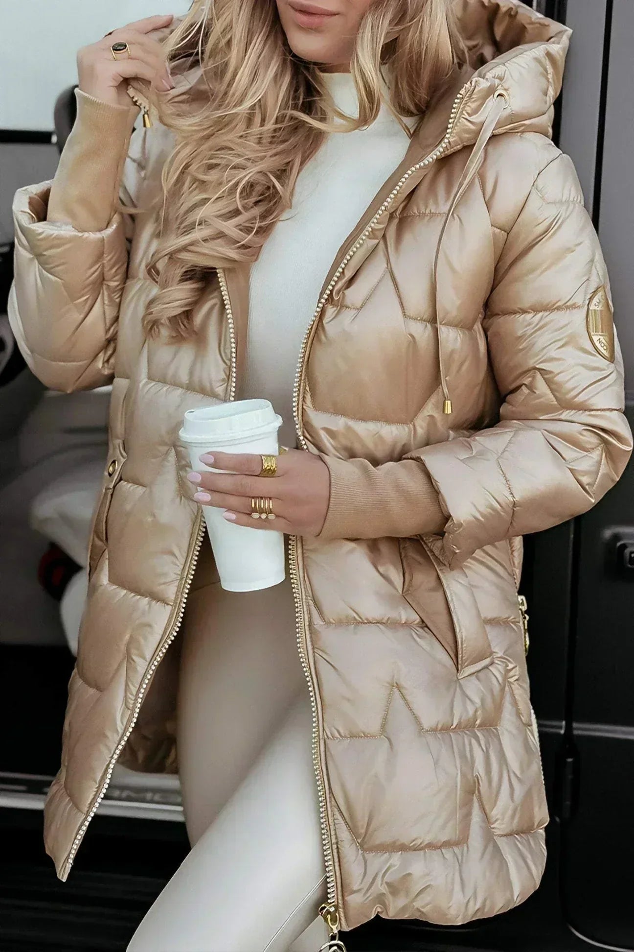 Carmen™ | Abrigo de invierno elegante con capucha