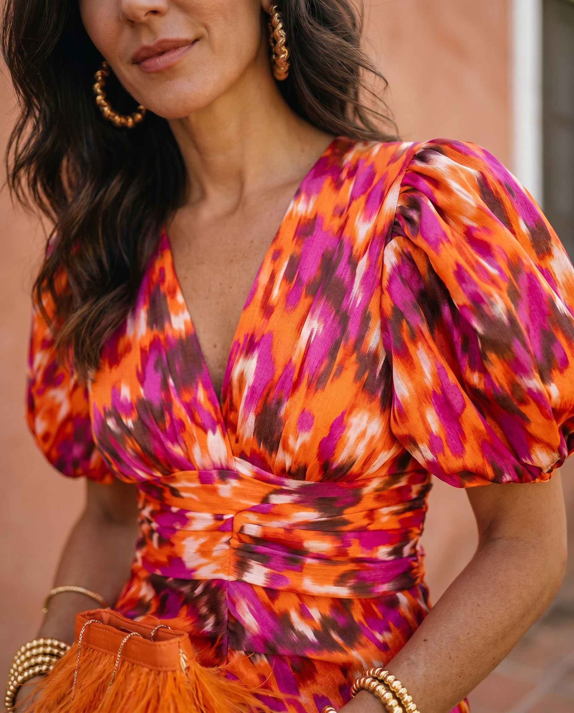 Vestido Sofia — Éloren Lisboa · Vista lateral silhueta midi